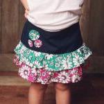 Sewing Pattern Girls Skirt, Pdf Pattern For 2 To 8..