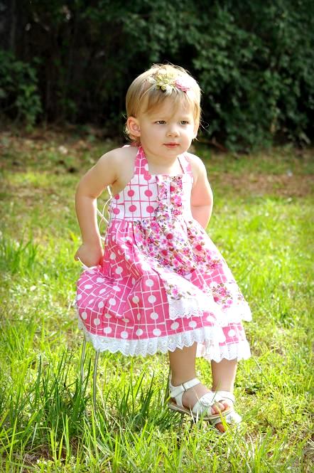 Sewing Pattern For Apron Dress, Ages 12 Months To 10 Years, Beginner ...